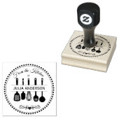 キッチンパーソナライズされたウッドのスタンプから ラバースタンプ (押印)