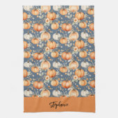 キッチンパーソナライズされたエプロンかぼちゃ キッチンタオル (縦)