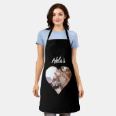 キッチンパーソナライズされたエプロン エプロン (着用した状態)
