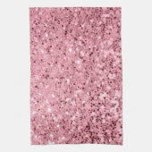 キッチンパーソナライズされたタオルバラ金ゴールドグリッター キッチンタオル (縦)