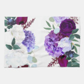 キッチンパーソナライズされたタオルラベンダーハイビスカスオン キッチンタオル (横)