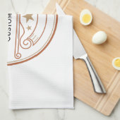 キッチンパーソナライズされたタオル名前をカスタムする キッチンタオル (四つ折り)