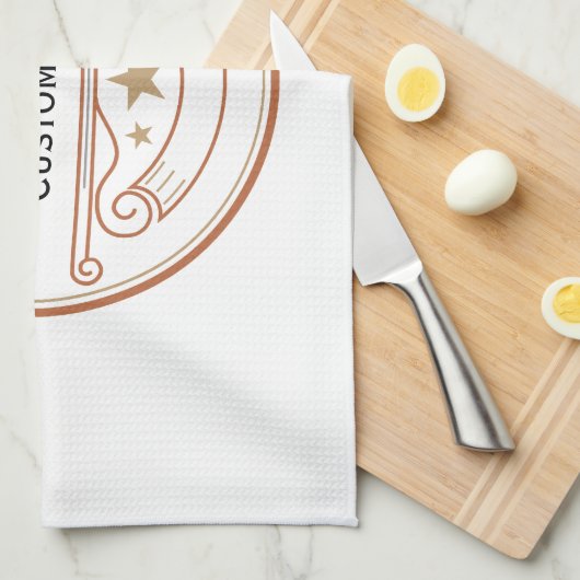 キッチンパーソナライズされたタオル名前をカスタムする キッチンタオル (四つ折り)