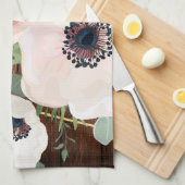 キッチンパーソナライズされたタオル幾何学園バラ キッチンタオル (四つ折り)