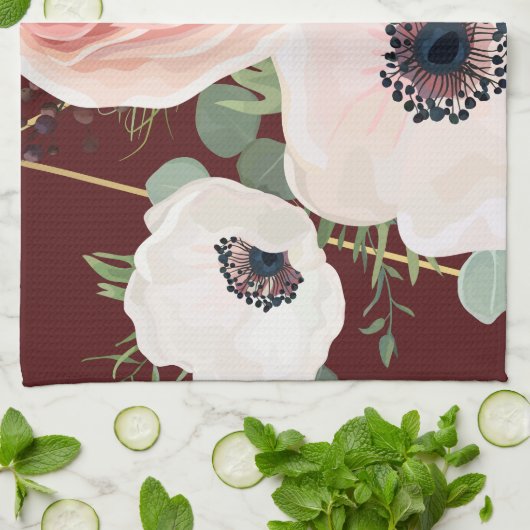 キッチンパーソナライズされたタオル幾何学園用ワイン キッチンタオル (折り畳み)