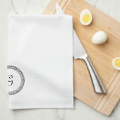 キッチンパーソナライズされたタオル キッチンタオル (四つ折り)