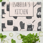 キッチンパーソナライズされたタオル キッチンタオル (折り畳み)