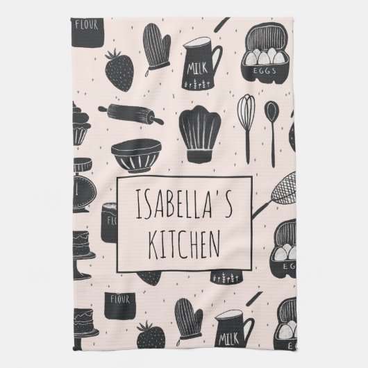 キッチンパーソナライズされたタオル キッチンタオル (縦)