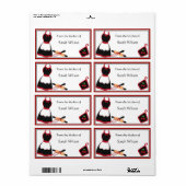 キッチンパーソナライズされたラベルの大きいサイズ ラベル (フルシート)