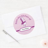 キッチンパーソナライズされたラベルシール ラウンドシール (封筒)