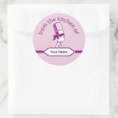 キッチンパーソナライズされたラベルシール ラウンドシール (バッグ)