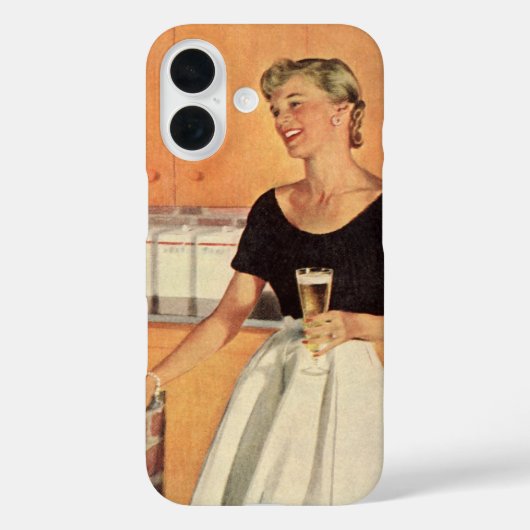 キッチンパーティーのヴィンテージ、ビールと軽食 Case-Mate iPhoneケース (裏面)