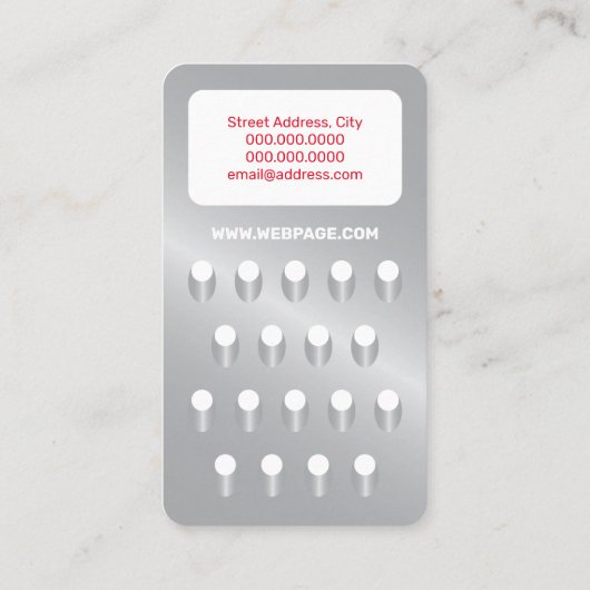 キッチンフェイクグルグラバー銀 名刺 (裏面)