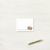 キッチンフランスの朝食の食べ物からノートをトースト ポストイット (デスク上)