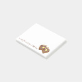 キッチンフランスの朝食の食べ物からノートをトースト ポストイット (アングル)