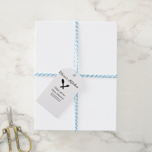 キッチンフードシェフアドレストランカーター名詳細 ギフトタグ (より糸付き)