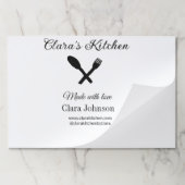 キッチンフードシェフアドレストランカーター名詳細 ペーパーパッド (折り畳み)