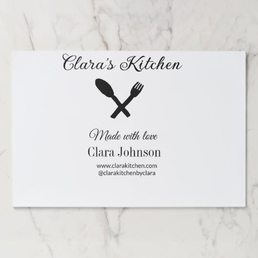 キッチンフードシェフアドレストランカーター名詳細 ペーパーパッド (正面)