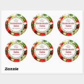 キッチンフードラベルから自家製サルサ ラウンドシール (シート)