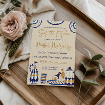 キッチンブライダルシャワーの招待状を保管する