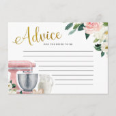 キッチンブライダルシャワーアドバイスカード アドバイスカード (正面)