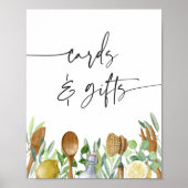 キッチンブライダルシャワーカード&ギフトサイン ポスター (正面)