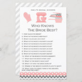 キッチンブライダルシャワーゲームプリント (正面/裏面)