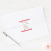 キッチンブライダルシャワーサンキューシール スクエアシール (封筒)