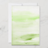 キッチンブライダルシャワーハーブは緑色のスプラッシュをスパイス 招待状 (裏面)