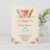 キッチンブライダルシャワーパーティの招待状 招待状 (スタンド正面)