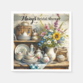 キッチンブライダルシャワーペーパーナプキン スタンダードカクテルナプキン