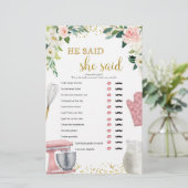 キッチンブライダルシャワー彼はゲームを言った (スタンド正面)