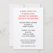 キッチンブライダルシャワー招待状 招待状 (裏面)