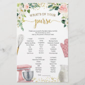 キッチンブライダルシャワー財布ゲームの内容 (正面)