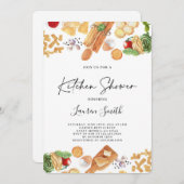 キッチンブライダルシャワー 招待状 (正面/裏面)