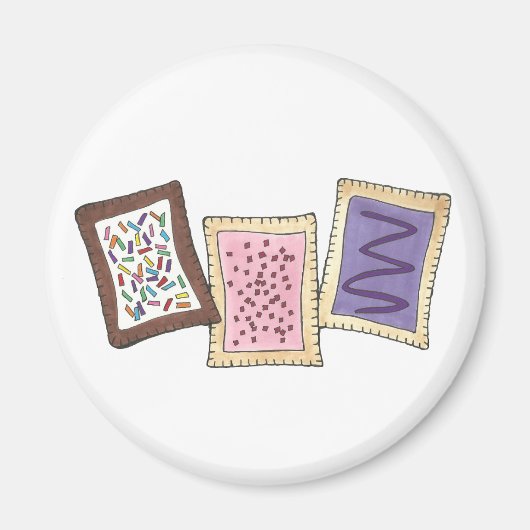 キッチンベーカリーブレックファーストトースターペストリーペストリー マグネット (正面)