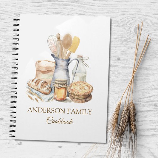 キッチンベーキング器具ファミリーレシピ ノートブック