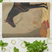 キッチンホースのデコ馬をテーマにしたキッチンアイテム キッチンタオル (折り畳み)