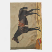 キッチンホースのデコ馬をテーマにしたキッチンアイテム キッチンタオル (縦)