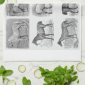 キッチンホースのデコ馬をテーマにしたキッチンアイテム キッチンタオル (折り畳み)