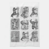 キッチンホースのデコ馬をテーマにしたキッチンアイテム キッチンタオル (縦)