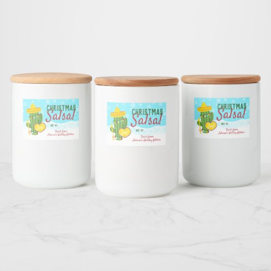 キッチンホームメイドサルサササササボクリスマス フードラベル (ボトル)