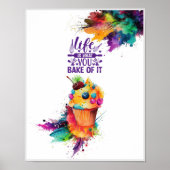 キッチンポスター。ウォールアート。引っ越し祝いパーティーギフト ポスター (正面)