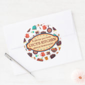 キッチンポットパン器具料理ケータリングシェフ ラウンドシール (封筒)