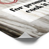 キッチンポユーモアのあるスター引用文調理師それ自身 ポスター (角)