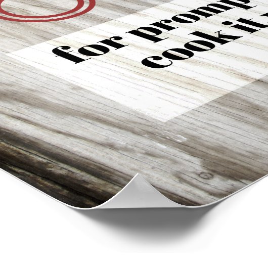 キッチンポユーモアのあるスター引用文調理師それ自身 ポスター (角)