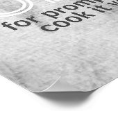 キッチンポユーモアのあるスター引用文調理師それ自身 ポスター (角)