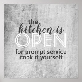 キッチンポユーモアのあるスター引用文調理師それ自身 ポスター