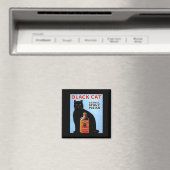 キッチンマグネット～ヴィンテージ黒猫！ストーブ研磨剤 マグネット (インサイチュ (食洗機))