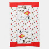 キッチンマジシャンカスタムレトロスター料理タオル キッチンタオル (縦)